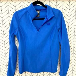 The North Face Womens Blue Quarter Zip Fleece
